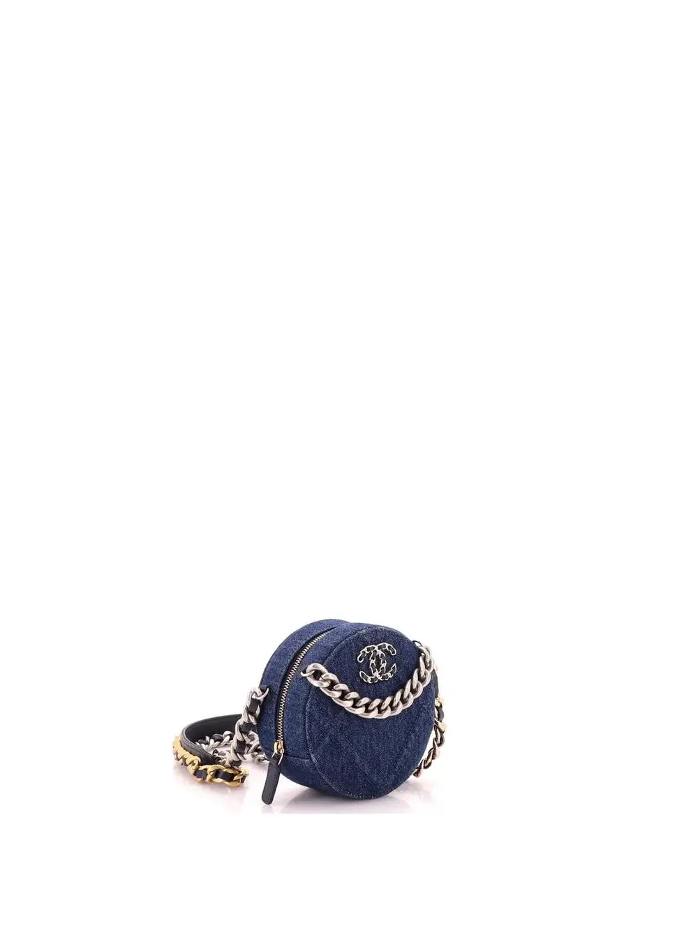 Chanel 19 Round Clutch With Chain #307013C25B